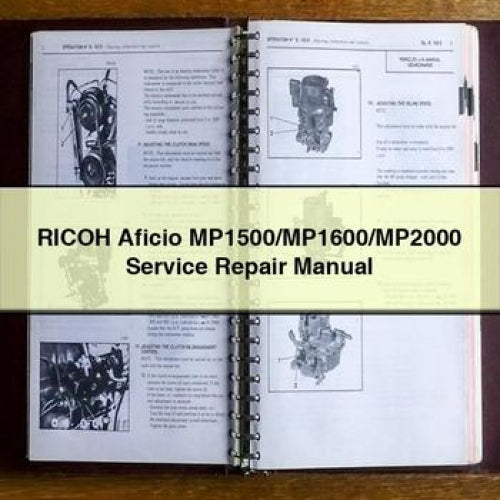 Ricoh Aficio Mp1500/mp1600/mp2000 Service Repair Workshop Manual PDF