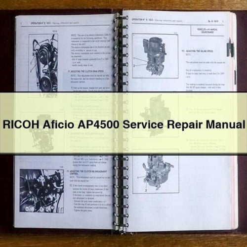 RICOH Aficio AP4500 Service Repair Manual