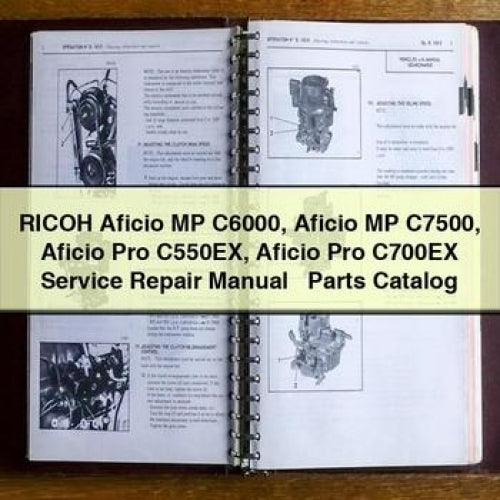 Ricoh Aficio MP C6000 C7500 Pro C550EX C700EX Parts Catalog
