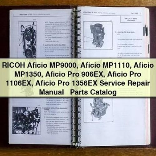 RICOH Aficio MP9000 Aficio MP1110 Aficio MP1350 Aficio Pro 906EX Aficio Pro 1106EX Aficio Pro 1356EX Service Repair Manual + Parts Catalog