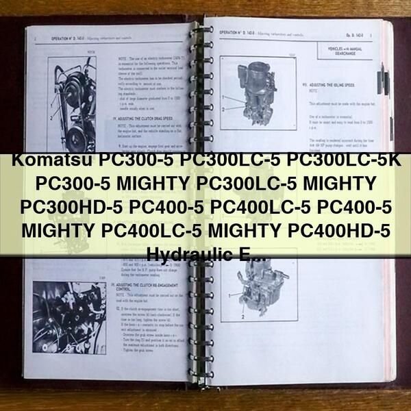 Komatsu PC300-5 PC300LC-5 PC300LC-5K PC300-5 MIGHTY PC300LC-5 MIGHTY PC300HD-5 PC400-5 PC400LC-5 PC400-5 MIGHTY PC400LC-5 MIGHTY PC400HD-5 Hydraulic Ex