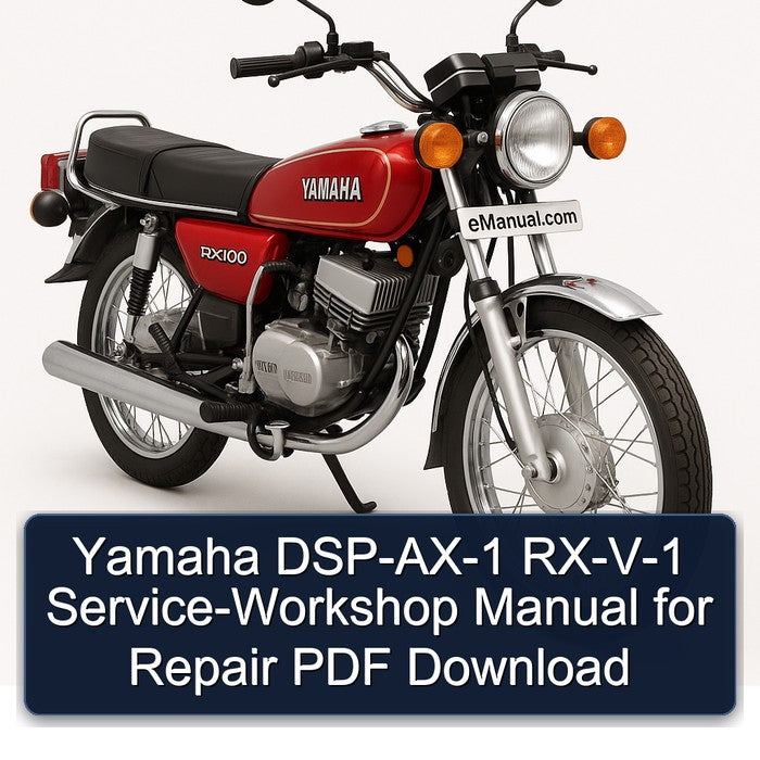 Yamaha RX Models Dsp-ax-1 Rx-v-1 Service Repair Workshop Manual PDF