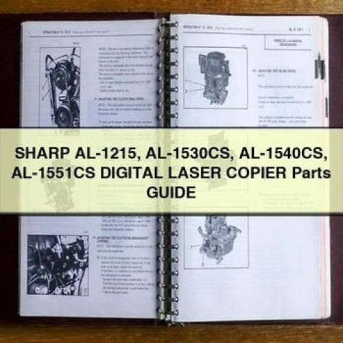 SHARP AL-1215 AL-1530CS AL-1540CS AL-1551CS Digital LASER COPIER Parts Guide