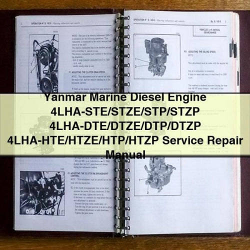 Yanmar Marine Diesel Engine 4LHA-STE/STZE/STP/STZP 4LHA-DTE/DTZE/DTP/DTZP 4LHA-HTE/HTZE/HTP/HTZP Service Repair Manual
