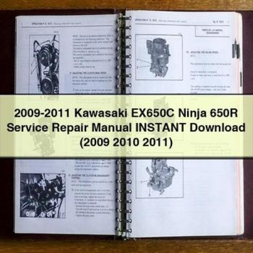 2009-2011 Kawasaki EX650C Ninja 650R Service Repair Manual (2009 2010 2011) PDF