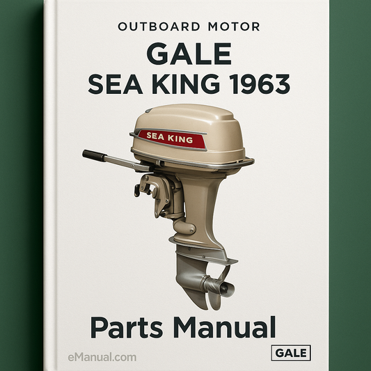 Gale & sea king outboard motor parts Manual 1963