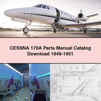 CESSNA 170A Parts Manual Catalog 1949-1951