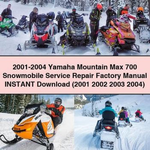 2001-2004 Yamaha Mountain Max 700 Snowmobile Service Repair Factory Manual (2001 2002 2003 2004)