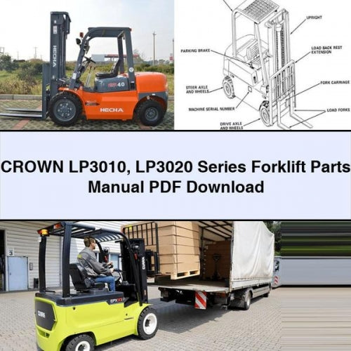 CROWN LP3010 LP3020 Series Forklift Parts Manual PDF Download