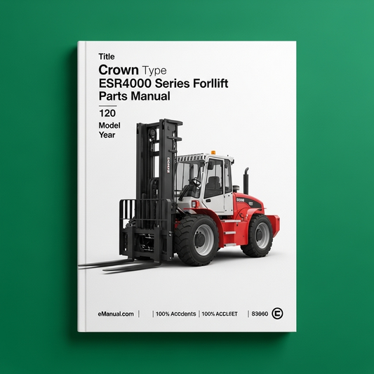 CROWN ESR4000 Series Forklift Parts Manual