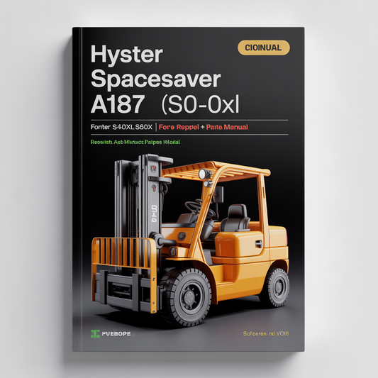HYSTER SPACESAVER A187 (S40XL S50XL S60XL) FORKLIFT Service Repair Manual + Parts Manual