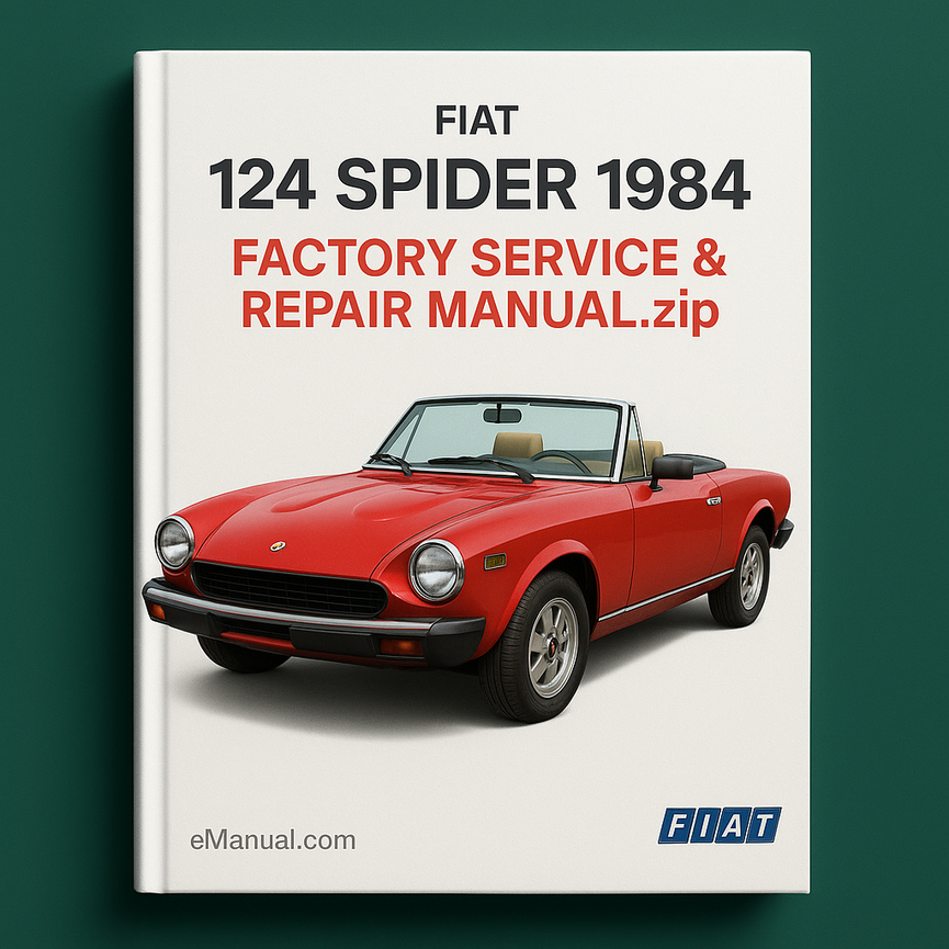 Fiat 124 Spider 1984 Factory Service Repair Manual