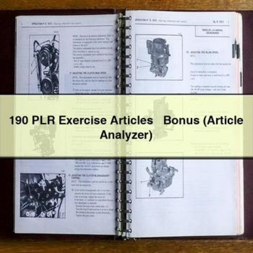 190 Plr Exercise Articles + Bonus (article Analyzer)