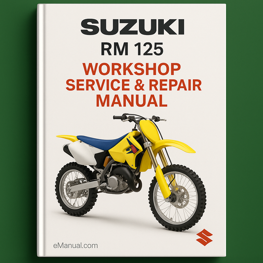 Suzuki RM 125 Werkstatt-Service-Reparaturhandbuch PDF-Download