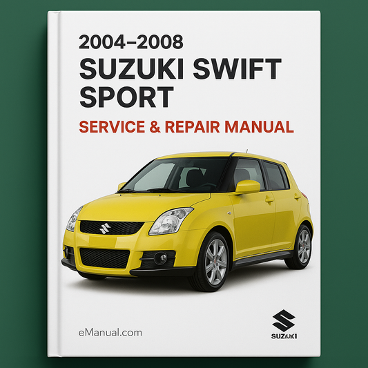 2004 - 2008 Suzuki Swift Sport Service- und Reparaturhandbuch PDF-Download