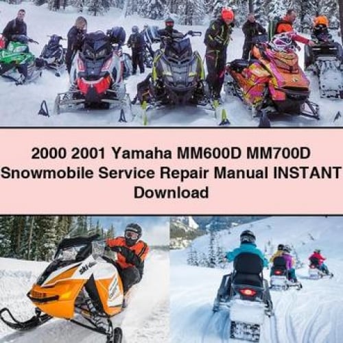 2000 2001 Yamaha MM600D MM700D Snowmobile Service Repair Manual PDF