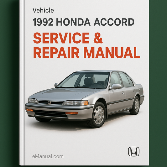 1992 Honda Accord Service & Repair Manual