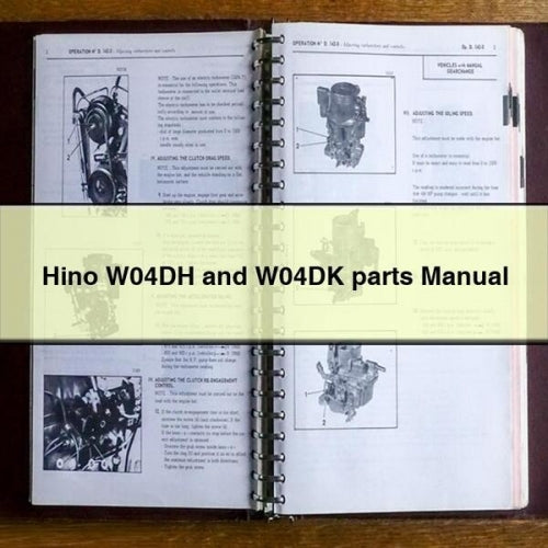 Hino W04DH and W04DK parts Manual