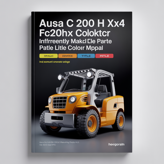AUSA C 200 H X4 C200HX4 Forklift Illustrated Master Parts List Manual