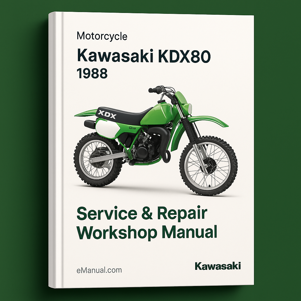 Kawasaki KDX80 Motorcycle 1988 Service Repair Workshop Manual