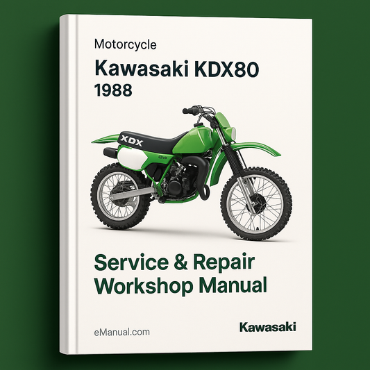 Kawasaki KDX80 Motorcycle 1988 Service Repair Workshop Manual