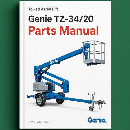 Genie TZ-34 TZ-20 Towed Aerial Lift Parts Manual