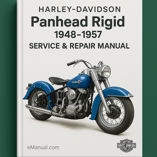 Harley-Davidson Panhead Rigid Motorcycle Service Repair Manual 1948-1957