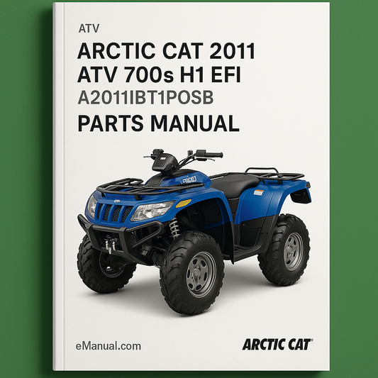 Arctic Cat 2011 ATV 700s H1 EFI INTERNATIONAL BLUE A2011IBT1POSB [Parts Manual]