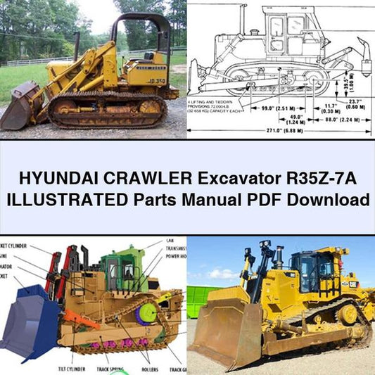 Hyundai Crawler Excavator R35Z-7A Illustrated Parts Manual