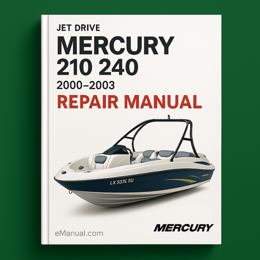2000-2003 Mercury 210 240 Jet Drive Repair Manual