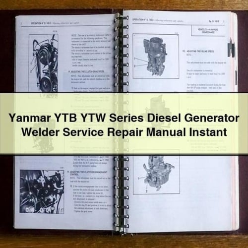 Yanmar YTB YTW Series Diesel Generator Welder Service Repair Manual