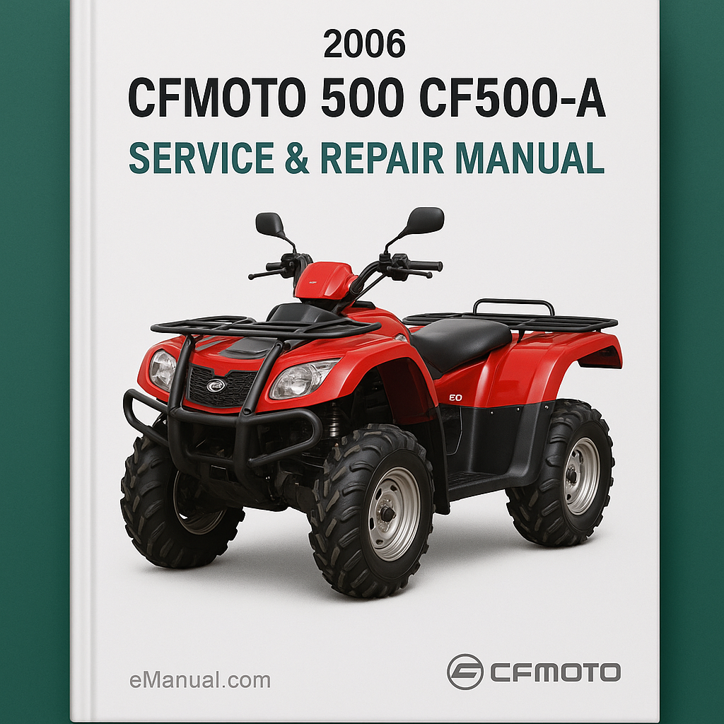 2006 CFMOTO 500 CF500-A Service Repair Manual