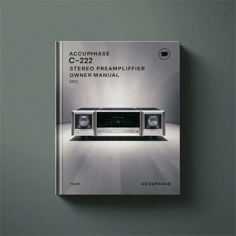 Accuphase C-222 Stereo Preamplifier Owner Owner's Manual PDF