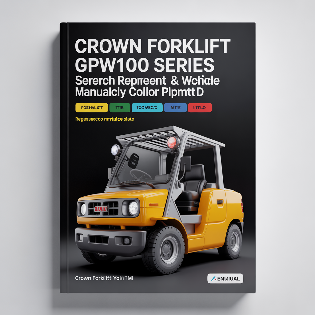 Crown Forklift GPW1000 Series Service Repair Workshop & Parts Manual