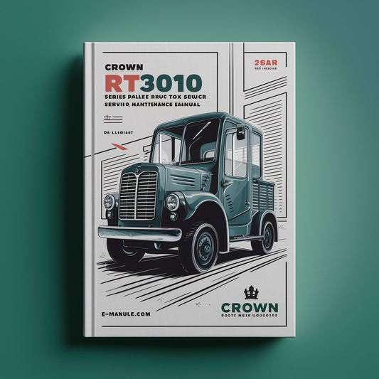 Crown RT3010 Series Pallet Truck Service Repair Maintenance Manual