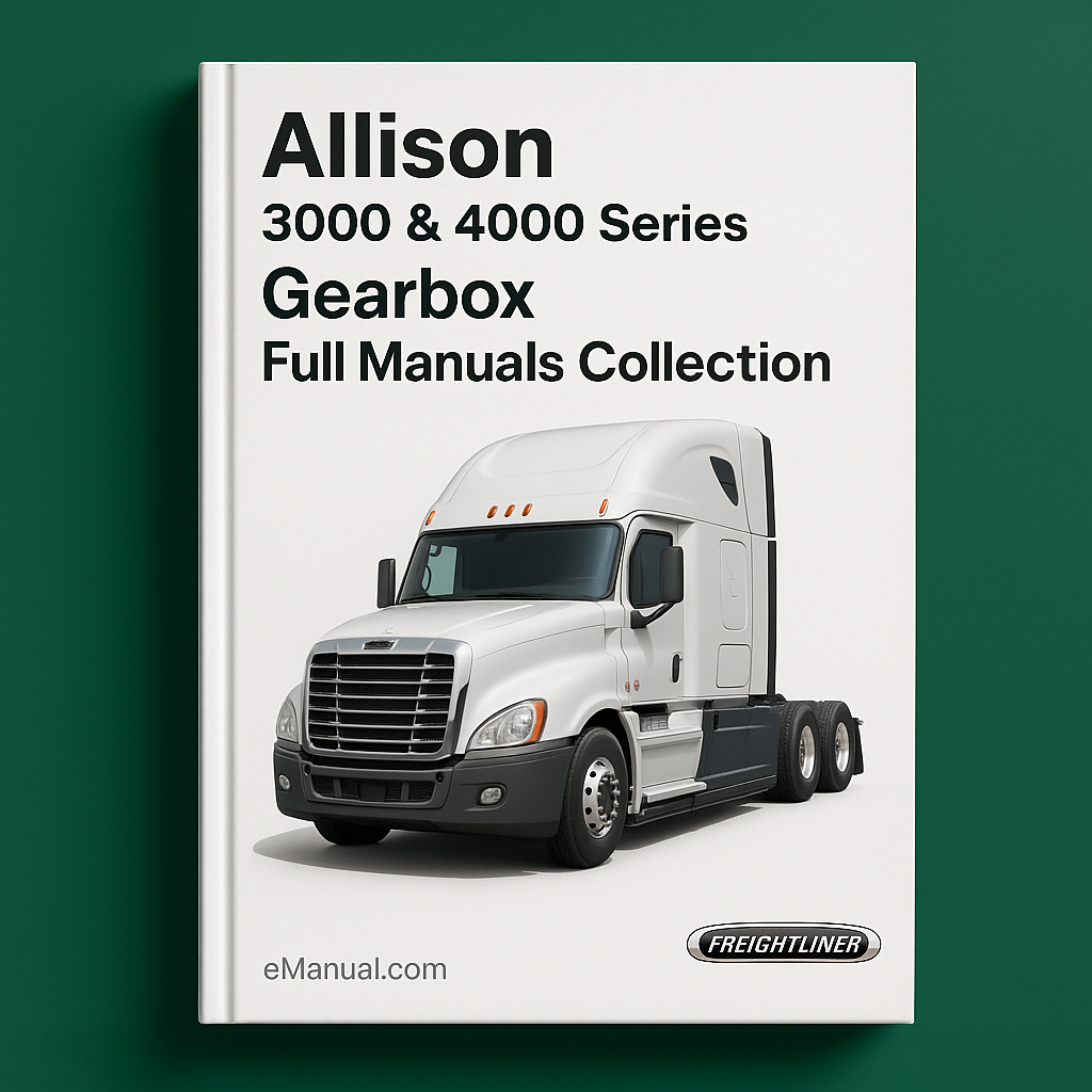 ALLISON Transmission 3000 & 4000 Series Gearbox Full ManualS COLLECTION
