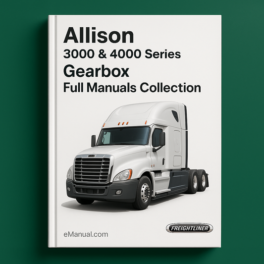 ALLISON Transmission 3000 & 4000 Series Gearbox Full ManualS COLLECTION
