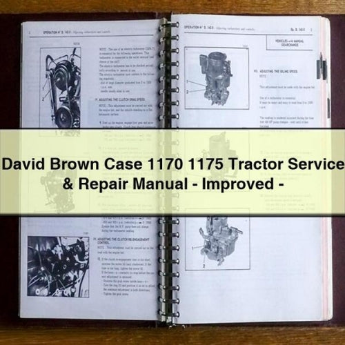 David Brown Case 1170 1175 Tractor Service & Repair Manual - Improved