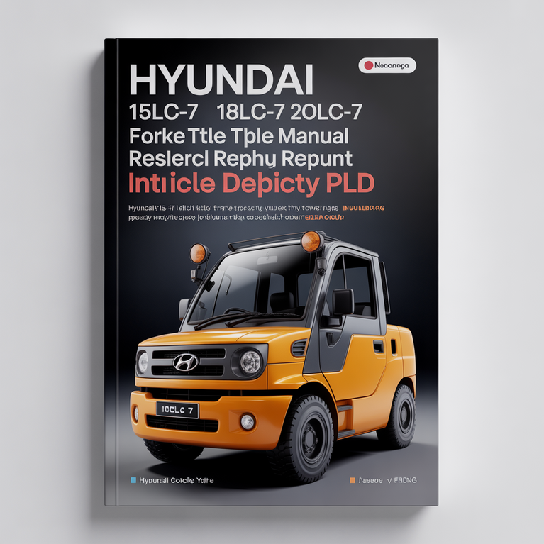 Hyundai 15LC-7 18LC-7 20LCA-7 Forklift Factory Service Repair Manual