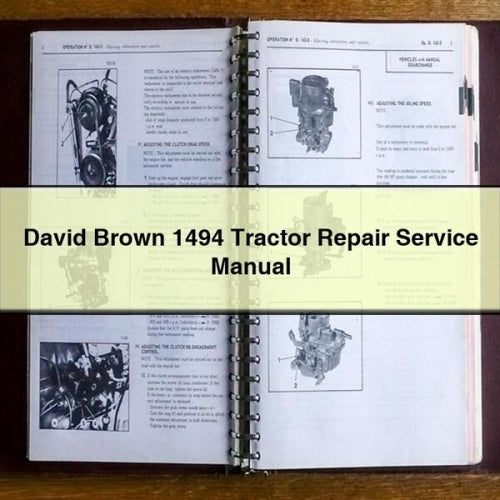 David Brown 1494 Tractor Repair Service Manual