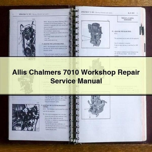 Allis Chalmers 7010 Workshop Repair Service Manual