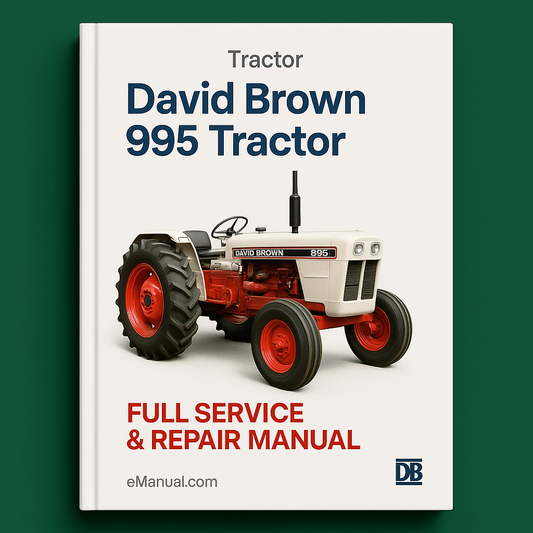David Brown 995 Tractor Full Service Repair Manual