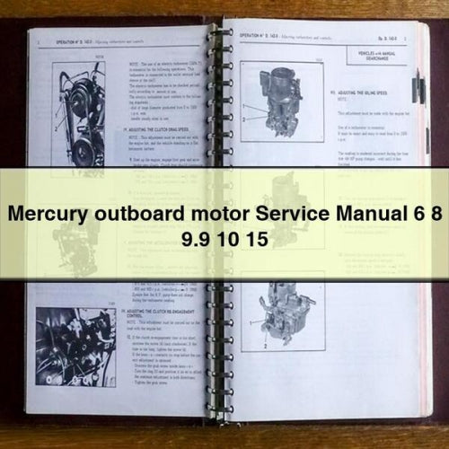 Mercury outboard motor Service Manual 6 8 9.9 10 15