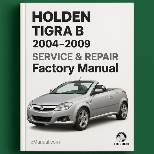 HOLDEN TIGRA B 2004-2009 Service Repair Factory Manual