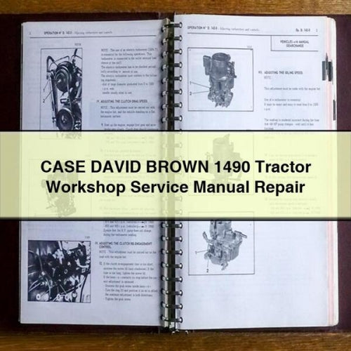 CASE DAVID BROWN 1490 Tractor Workshop Service Manual Repair