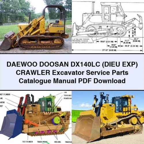 DAEWOO DOOSAN DX140LC (DIEU EXP) Crawler Excavator Service Parts Catalogue Manual