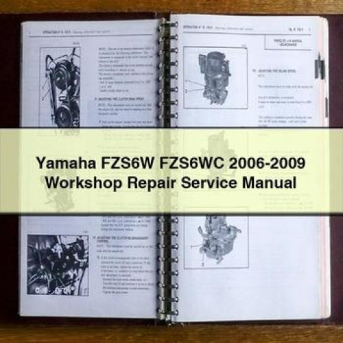 Yamaha FZS6W FZS6WC 2006-2009 Workshop Repair Service Manual