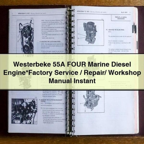 WESTERBEKE 55A FOUR Marine DIESEL Engine*Factory Service / Repair/ Workshop Manual