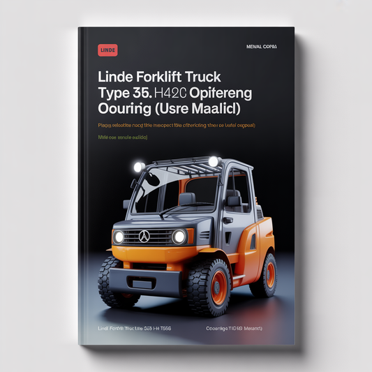 Linde Forklift Type 356: H420 H460 Operating Instructions (User Manual)