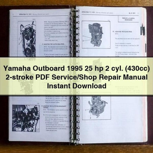 Yamaha Outboard 1995 25 hp 2 cyl. (430cc) 2-stroke PDF Service/Shop Repair Manual